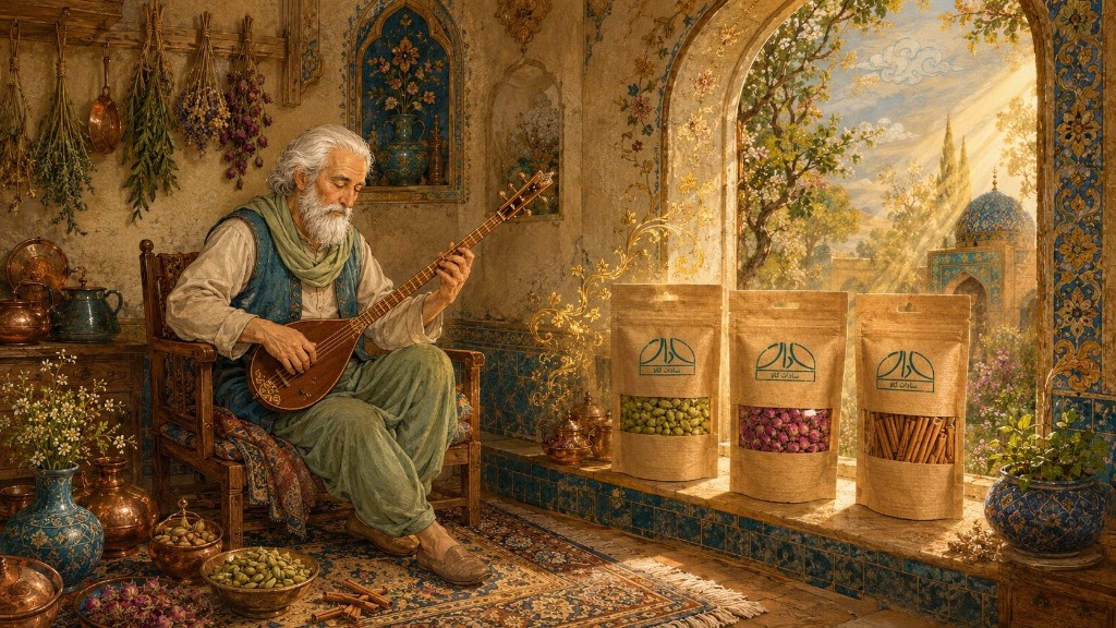 پوستر تبلیغاتی سادات کالا ساخته‌شده با AI