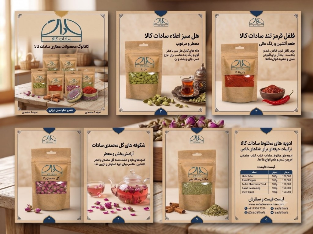 کاتالوگ محصولات سادات کالا